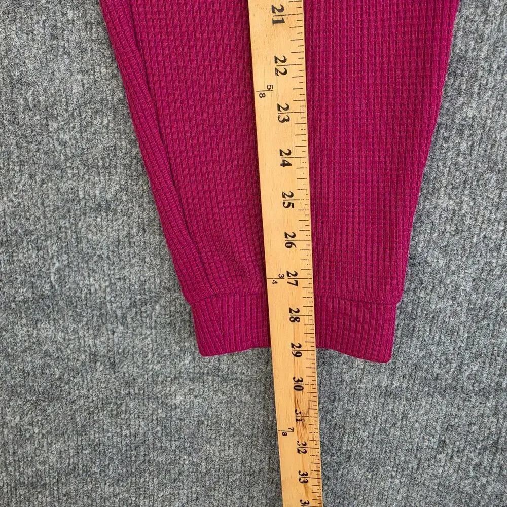 Figs Pants Men Large Off Shift Waffle Jogger Pink Knit Lounge Casual Sweatpants
